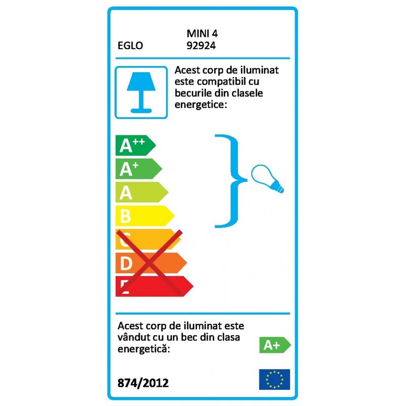 Spot priza EGLO MINI 4 92924